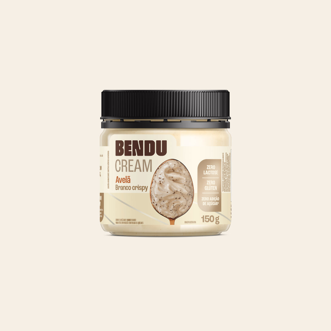 Bendu Cream Avelã Branco Crispy 150g — Bendu